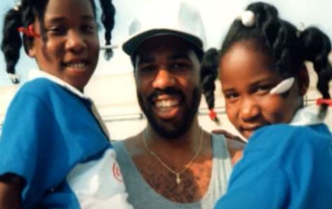 Brandi Harvey with her father Steve Harvey and sister Karli.